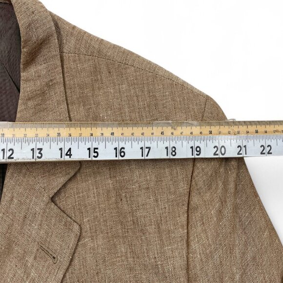 Ermenegildo Zegna Linen Italy Made Blazer Sport Coat Jacket Men's 44 L Long - Picture 7 of 11